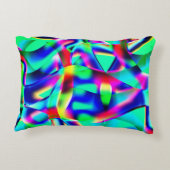 非常にカラフル曲線の形状、緑が優先… アクセントクッション (裏面)