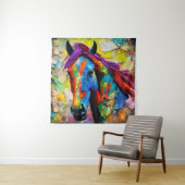 非常にカラフル馬 タペストリー (インサイチュ)