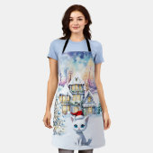 非常にキットのKATクリスマス エプロン (着用した状態)