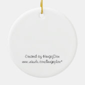 非常にキリンのクリスマス-手紙 セラミックオーナメント (裏面)