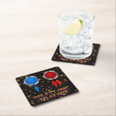 非常にクラシックおもしろいアーケード開始する1つを選択 スクエアペーパーコースター (インサイチュ)