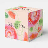 非常にゴージャスなパステルウェディングゲストのお気に入りボックス フェイバーボックス (裏面サイド)