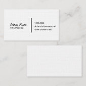 非常にシンプルな前部名刺だけ 名刺 (正面/裏面)