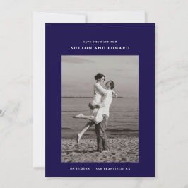 非常にシンプルな単一の写真 セーブザデート