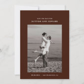 非常にシンプルな単写真 セーブザデート (正面)