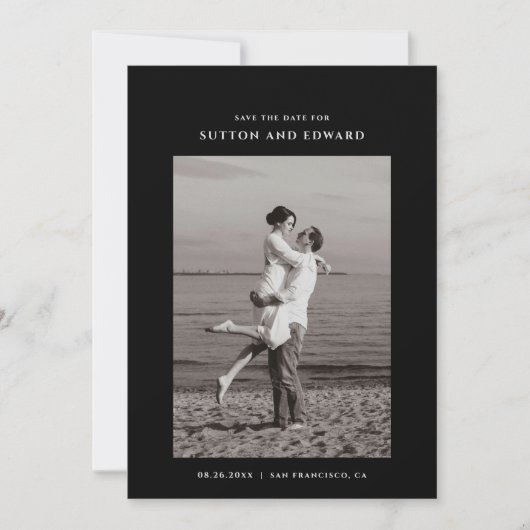 非常にシンプルな単写真 セーブザデート (正面)