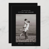 非常にシンプルな単写真 セーブザデート (正面/裏面)