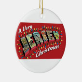 非常にジャージーのクリスマスのオーナメント セラミックオーナメント (右)