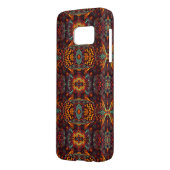 非常にスタイリッシュなオレンジフラクタルの芸術のデザイン Case-Mate SAMSUNG GALAXYケース (裏面左)