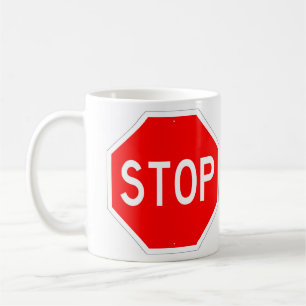 非常にストップおもしろいサインのコーヒーカップ コーヒーマグカップ