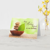 非常にスパ誕生日(カード)を持っている カード (黄色い花)