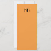 非常にタンゲリン結婚式招待状 招待状 (裏面)