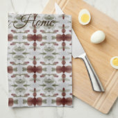 非常にデザイかわいらしナー キッチンタオル (四つ折り)