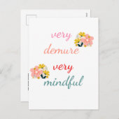 非常にデムア、非常に心を込めて シーズンポストカード (正面/裏面)