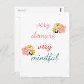 非常にデムア、非常に心を込めて ポストカード (正面/裏面)