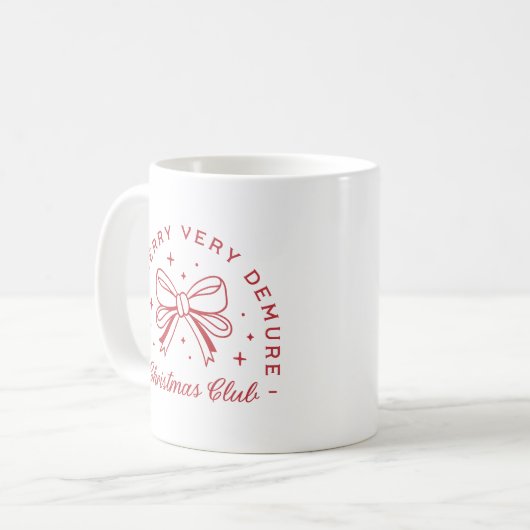 非常にデムクリスマスコケット美学 コーヒーマグカップ (正面左)