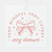 非常にデムコケ名門私立校風のリボン美学 メタルオーナメント (正面)