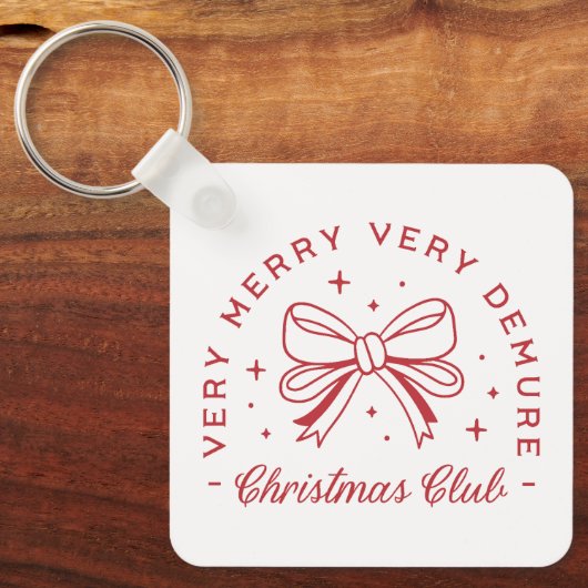 非常にデムマインドクリスマスコケットの美学 キーホルダー (正面)