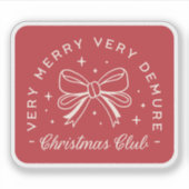 非常にデムレクリスマスガールズ名門私立校風のクラブ美学 シール (正面)