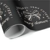 非常にデムーブラック名門私立校風のコケットの美学 ラッピングペーパー (ロールコーナー)