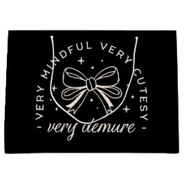 非常にデムーブラック名門私立校風のコケットの美学 ラージペーパーバッグ