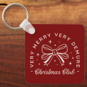 非常にデメアのクリスマスの女の子クラブのクルーのチーム キーホルダー (正面)