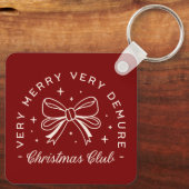 非常にデメアのクリスマスの女の子クラブのクルーのチーム キーホルダー (裏面)