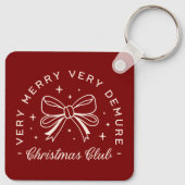 非常にデメアのクリスマスの女の子クラブのクルーのチーム キーホルダー (裏面)