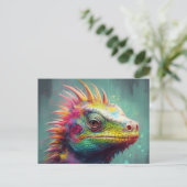 非常にトカゲのカラフル多い ポストカード (スタンド正面)