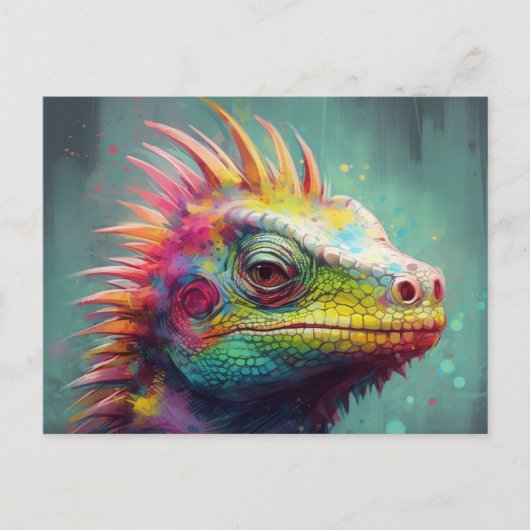 非常にトカゲのカラフル多い ポストカード (正面)