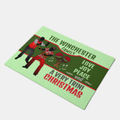 非常にトリニのクリスマスを持つPARRANDEROS ドアマット (アングル)