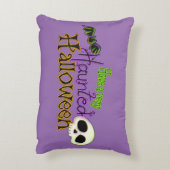 非常にハロウィーンを幽霊のよく出る持つ アクセントクッション (裏面(縦))