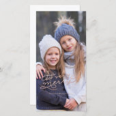 非常にバラのメリー金ゴールドクリスマスカード シーズンカード (正面/裏面)