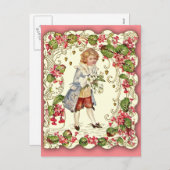 非常にバ華美ンビクトリアンタイン シーズンポストカード (正面/裏面)