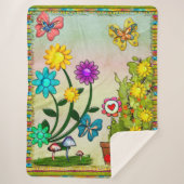 非常にヒッピーな日お洒落ファンタジー シェルパブランケット (正面)