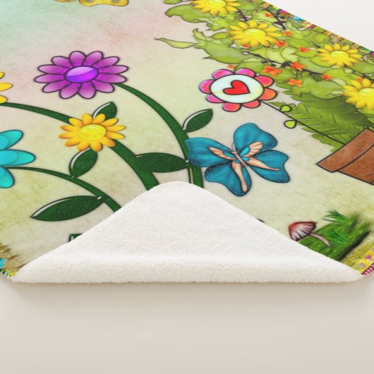 非常にヒッピーな日お洒落ファンタジー シェルパブランケット (3/4)