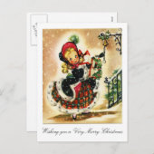 非常にビクトリアン愉快なクリスマス シーズンポストカード (正面/裏面)
