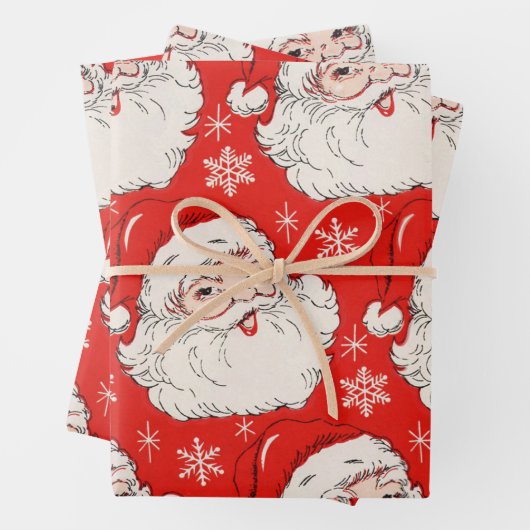 非常にビンテージのクリスマスラッピング紙シート ラッピングペーパーシート (インサイチュ)