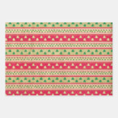 非常にビンテージのクリスマス ラッピングペーパーシート (正面3)
