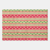 非常にビンテージのクリスマス ラッピングペーパーシート (正面2)