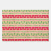 非常にビンテージのクリスマス ラッピングペーパーシート (正面)