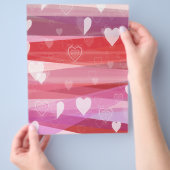 非常にピンクのバレンタイン チラシ (手)