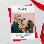 非常にフォイルメリーホリデーカード 箔シーズンカード