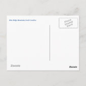 非常にブルーリッジ山脈の郵便はがき ポストカード (裏面)