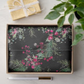 非常にベリメリーークリスマスのホリーの赤い水色 薄葉紙 (ギフト)