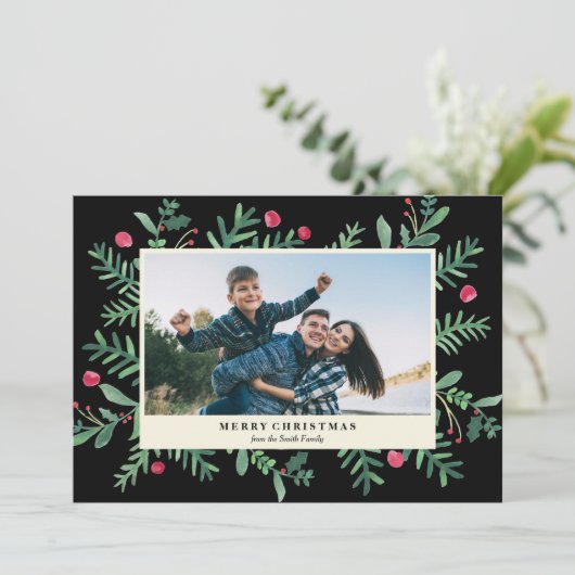 非常にベリーのメリークリスマスウォーター色 | クリスマス