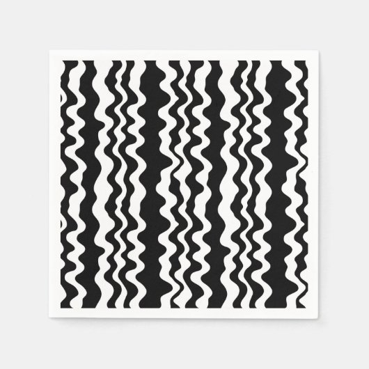 非常にミニマルでシンプルなフラットで大胆なエクレティック スタンダードカクテルナプキン (正面)