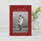 非常にミニマルシンプルの独身の写真 セーブザデート (スタンド正面)