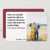 非常にメリーおもしろいクリスマスカード シーズンカード (正面/裏面)