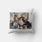 非常にメリーおもしろい小妖精や小人明るい家族のクリスマス写真 クッション (裏面)